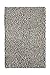 Produktbild Green Decore „Alderney“ WollWoll-Teppich, Elfenbein/Grau / Schwarz, 60 x 90 cm