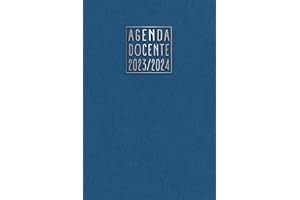 AGENDA DOCENTE 2023/2024 SETTIMANALE: Diario per Insegnanti della Scuola Secondaria in Supporto al Registro Elettronico, Blu, Formato Medio | BONUS Incluso
