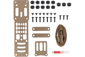 SHANYINGQUAN Adattatore per fondina per pistola modulare in metallo, piattaforma QLS compatibile, adattatore G-code per piastra di estensione per sospensione tattica con fondina tattica