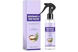 Hårtonicspray med rosmarin och risvatten, lätt leave-in hårmist med glycerin och arginin, fin spray för daglig hår- och hårbottenvård, mjukhet, glans och följsamhet, utan klibbig känsla, 100 ml