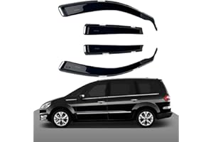 Haibak Juego de deflectores de viento compatibles con Ford Galaxy MK2 2007-2015 5 puertas MPV 4 piezas tintadas en canal de ajuste