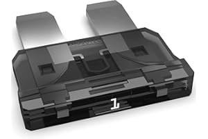 AUPROTEC Fusibles à lames Standard ATO 1A - 40A fusible enfichable d'automobile choix: 1A ampère noir, 50 pièces