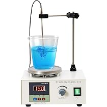 Magnetrührer Mit Heizplatte – 0-2200 U/min, 280°C, 2L Rührvolumen, Einstellbarer Ständer, ABS-Gehäuse, Für Labor, Hefestarter, DIY (110-240V)