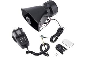 EPATHCHINA 100W 12V 7 Sound Car Electronic Warning Siren Motorcycle Alarm Firemen Ambulance Loudspeaker with MIC