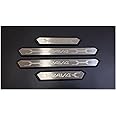 Car Door Sill Protector Strips for Toyota RAV4 2010-2024, Sticker Trim Non Slip Anti Scratch Stainless Steel Material, 4 Pcs