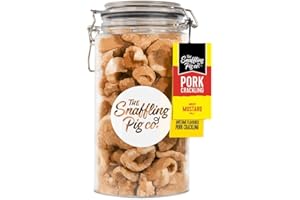 THE SNAFFLING PIG CO Snaffling Pig Premium Double-Cooked Pork Crackling 275g Gifting Jar (Mighty Colman's Mustard)