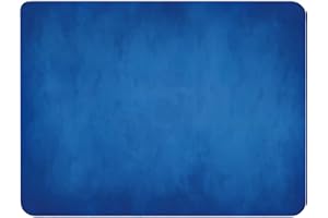 Silent Monsters Mouse Mat Medium 14 x 10 inches / 36 x 25 cm, Blue, Lasercut Edges, washable & rollable Mouse Pad, Gaming Home Office Mousemat, Mousepad non-slip & quiet, Desk Mat