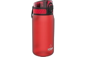 Ion8 Borraccia per Bambini, 350 ml, a Prova di Perdite, Facile da Aprire, Serratura Sicura, Lavabile in Lavastoviglie, Senza BPA, Maniglia per il Trasporto, Facile Pulizia