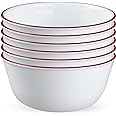 Corelle,Glass 28oz Red Band Bowl 6pk