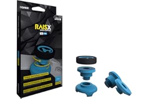 GAIMX RAISX CORE PS5 PS4 Stick Control Aim-Hilfe/Zielhilfe - Aim-optimierer - Playstation 4 & 5 Zubehör- Thumbstick-Verlängerung in DREI verschiedenen Höhen (Blau)