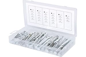KS Tools 970.0210 Sortiment säkringsbultar, Ø 5-12mm, 21 storlekar, 60-delars