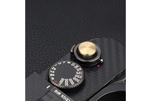 AKIROOD Exklusiver und feiner Soft-Auslöseknopf aus Metall für Fujifilm XE1 X-E4 X-E2S X-E3 X-T2 X-T3 X-T10 X-T20 X-Pro2 X100 X100T X100S X100F und LeicaM8 M9 M10 M-240 M-10MP 9 -PSU