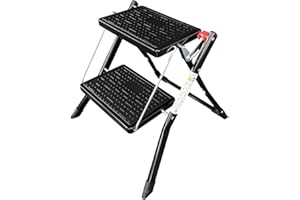 ABBEY ACCESS Abbey Easy Reach 2 Tread Step Stool (Black)