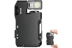 CHENRI G5 EDC Flashlight - 400 Lumens, G5 EDC Torch, 3 Modes Rechargeable Mini Torch with Magnet, 180° Rotatable Super Bright Waterproof EDC Torches for Camping Outdoor (Black)