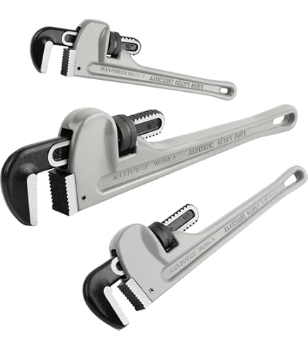 Robtex PW200 Pipe Wrench 7.9 Inch - Heavy Duty Plumbing Tool For 0.2-1.3 Inch Pipes
