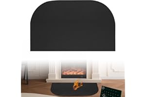 Kqwvz Alfombra Ignifuga Para Chimenea, 102*50 Almohadillas Para Chimenea, Chimeneas Estera Ignífugo, Tapete Ignífugo Para Estufa, Alfombra Ignifuga chimenea Interior Para Proteger El Suelo De Chispas