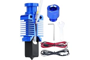 POLISI3D Upgrade Ender3 ceramiczny rdzeń grzejny CHC Hotend, 24 V, miedziany blok grzewczy, tytanowy, ulepszona dysza, kompatybilna z drukarką 3D Voron 2.4, Ender 3 V2 Pro CR10, Ender 5 Pro/Plus Ender 6