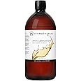 n2 Aromatherapy Sweet Almond Oil - 900ml - for Skin, Hair, Massage, Nails, Cuticles, Ears, Face, Body - Natural Skin Care for DIY Beauty, Soap Making