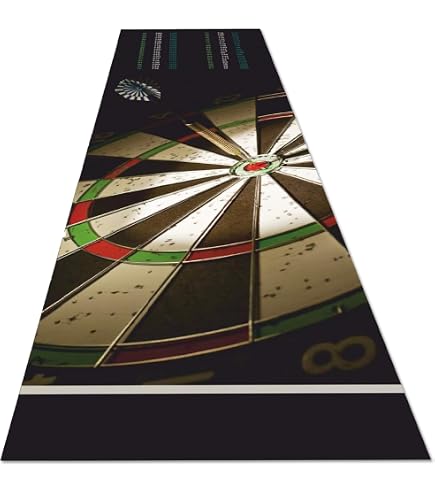 Tapis de fléchettes 237 x 80 cm avec choix de couleurs - Tapis de fléchettes avec ligne de lancer - Tapis de tournoi en acier - Tapis de fléchettes noir/ gris - 237 Tapis de fléchettes 237 x 80 cm avec choix de couleurs - Tapis de fléchettes avec ligne de lancer - Tapis de tournoi en acier - Tapis de fléchettes noir/ gris - 237