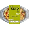 Keto Chef Pad Thai Noodles - Free-from, Konjac Vegan Noodle, Low Calorie, Zero Fat & Sugar, Keto Chef Paleo Diet, High in Protein, Microwavable | Ready to Eat (370g) Pack of 4