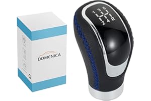 DOMENICA 5 Gang 6 Gang Schaltknauf Schalthebel Universal mit 8mm 10mm 12mm Adaptern (Blau)