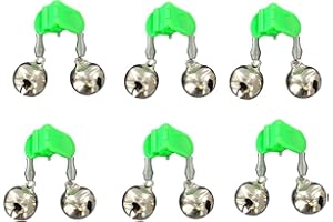 STMK Set: 6 Aalglocken Bissanzeiger Welsbissanzeiger mit Knicklichthalterung + gratis Petri Heil! Aufkleber