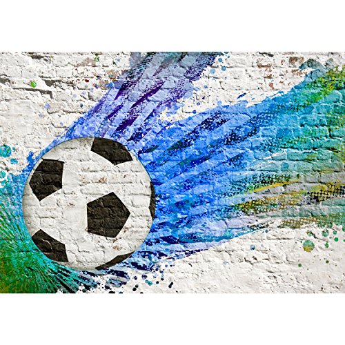 Fototapete Fussball 352 x 250 cm – Vliestapete – Wandtapete – Vlies Phototapete – Wand – Wandbilder XXL – !!! 100% MADE IN GERMANY !!! Runa Tapete 9021011a - 6