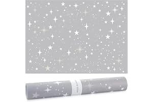 GEOSAR 10 Sheets Drawer Liners for Dresser Scented Drawer Liners Drawer Paper Liner Non Adhesive Scented Liners for Drawers Fragrant Drawer Liners for Home Shelf Closet (Star, Baby Talcum Powder Scent)