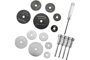 leruiyezs 17 st Skivor för Dremel Tillbehör HSS multifunktionell skärskiva miniborr kompatibelt verktyg för Dremel träskärning plast metall DIY exakt och snabb