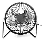 Metal Portable USB Mini Fan is Ideal for Home, Office, Room Use Quiet runs 4 Inch Mini Fan