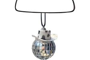 LINGJIONG Accessoires de Voiture à Suspendre, Boule de Discothèque pour Rétroviseur de Voiture, Ornement de Rétroviseur, Décoration Intérieure de Rétroviseur de Voiture, Accessoires de Décoration de