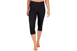 SES Capri Leggings Women's Cotton 32-34 to 56-58 / Opaque Women's Capri Leggings / Elastic Women's Leggings 3/4 Long Cotton / Women's Capri Leggings with Perfect Fit
