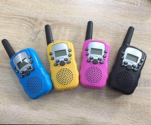 XMiniLife Kids Walkie Talkies with Earpiece and Speaker Mic Two Way Radio Long Range 22 Channel Camping Outdoor Games 4 Pack