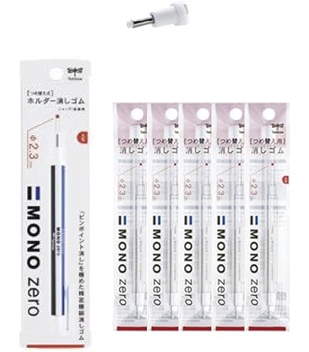 Tombow ER-KUR Gomma Di Precisione - 10 Ricariche Con Punta Rotonda Da 2,3 Mm - Foto 3