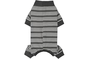 Larfraecy Traje de recuperación para cirugía Canina con Mangas y Patas largas,Bodysuit de Perro,Traje de Recuperación Quirúrgica para Perros,Alternativa al Collar Electrónico de Conos (Gris, M)