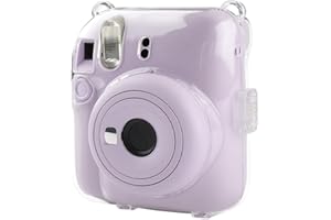 BriLumin Funda para Cámara Fujifilm Instax Mini 12, Funda de Cuero PU es Compatible con la Cámara Instantánea Instax Mini