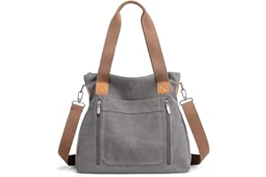 JIANLINST Women Canvas Shoulder bags Hobo Tote Bags Casual Satchel Handbags Crossbody Shopper Bags