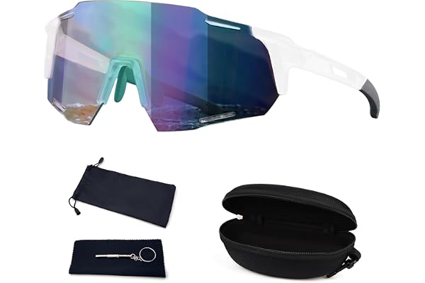 Snabba glasögon, sportsolglasögon, polariserade cykelglasögon, sportglasögon för kvinnor och män, vindtäta UV 400 skyddsglasö