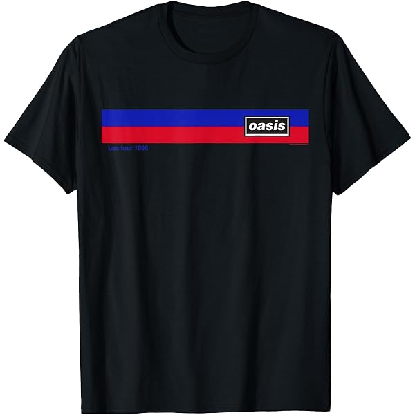 Oasis Amazon Exclusive Vintage USA Tour 1996 Baby Blue T-Shirt