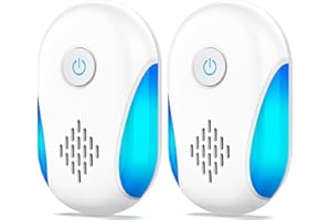 NINEDAN 2025 Upgraded Ultraschall Schädlingsbekämpfer 2 Packs, Indoor-Ultraschall-Repellent für Schaben, Nagetiere, Mäuse, Wanzen, Ameisen, Moskitos, Mäuse, Spinnen, elektronische Plug in Schädlingsbekämpfung