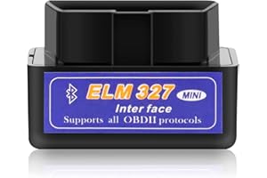 NUMLOT OBD II obd2 bluetooth elm327,obd2 diagnostic voiture multimarque,diagnostics système moteur obd-ii,lisez Les Codes de problème de Diagnostic, éliminez Les échecs,pour Android,ios et Windows (noir)