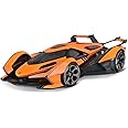 Maisto - 1/18 Diecast Scale Model Compatible with Lamborghini Replica V12 Vision Gran Turismo Metal Sports Car Model Orange