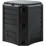 Komposter 380L Weitere Größen: 800L 1200L 1600L Einzelmodul: 72 x 72 x 83cm witterungsbeständig Deckel klappbar Gartenkompost