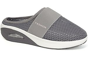 OEAK Ciabatte Ortopediche Donna Scarpe Ortopediche Donna Estive Pantofole Traspiranti e Casual con Cuscino d'Aria Pantofole in Rete a Punta Chiusa