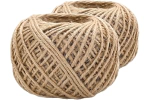 MAYA HOME & GARDEN MAYA 2 Spago Juta 100m, Corda di Canapa Naturale, Spago Juta Robusto per Decorazioni, Giardinaggio e Artigianato, Filo di Juta Versatile, Filo Corda Resistente, Corda Iuta Multiuso 2mm