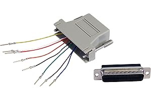 StarTech.com Adaptador Conversor Modular Serie DB25 a RJ45 Macho a Hembra