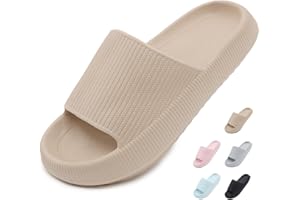 Yohoda Badeschuhe Damen Cozislides Original Slippers Herren Super Weich Wolken Hausschuhe rutschfeste Badelatschen Sommer Cloud Slides Dicke Sohle Badeschlappen Gr.36-47