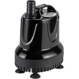 hygger Submersible Water Pump, 800L/H 18W Ultra-Quiet Fountain Water Pump, Bottom Pumping Aquarium Pump with 48 Hours Anti Dr