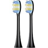 NPO Nicefeel X610-Z 40000 Toothbrush Replacement Heads in 2 Pieces per Minute (Black, Medium)