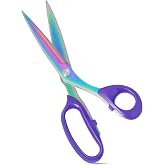 Asdirne Fabric Scissors, Sewing Scissors with Heavy Duty Titanium Plated Stainless Steel, Tailor Scissors for Cutting Fabrics